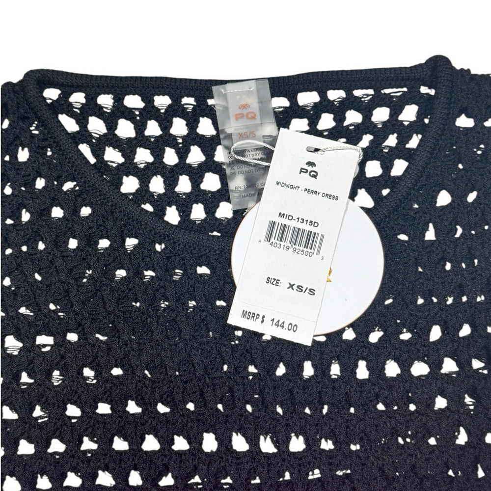 NWT! PQ Swim Midnight Perry Crochet Knit Maxi Dress - Size XS/S - Picture 8 of 9